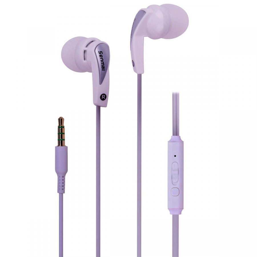 Tai nghe thể thao in-ear &amp; earbud Senmai IN-502, kết nối jack 3.5mm (Màu ngẫu nhiên) - Hàng Chính Hãng