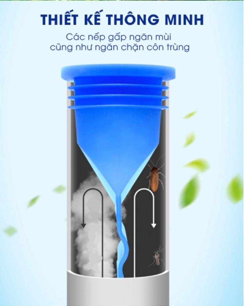 Bộ 2 Van Ngăn Mùi Hôi Cống - chất liệu silicon độ bền 20 năm
