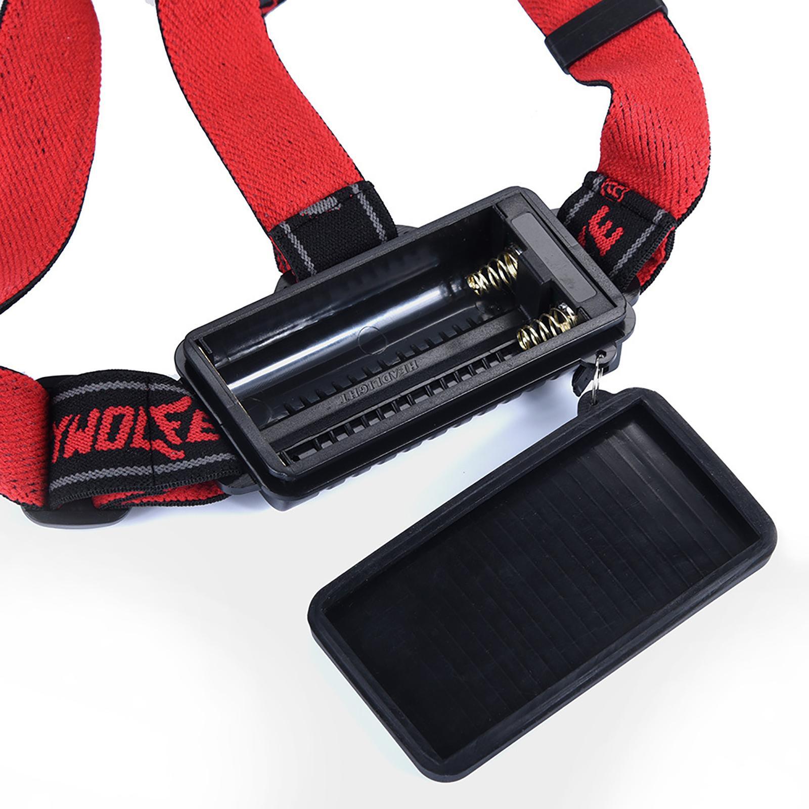 LED Head Light with Red Light Rechargeable LED Headlamp for Outdoor Camping Adults