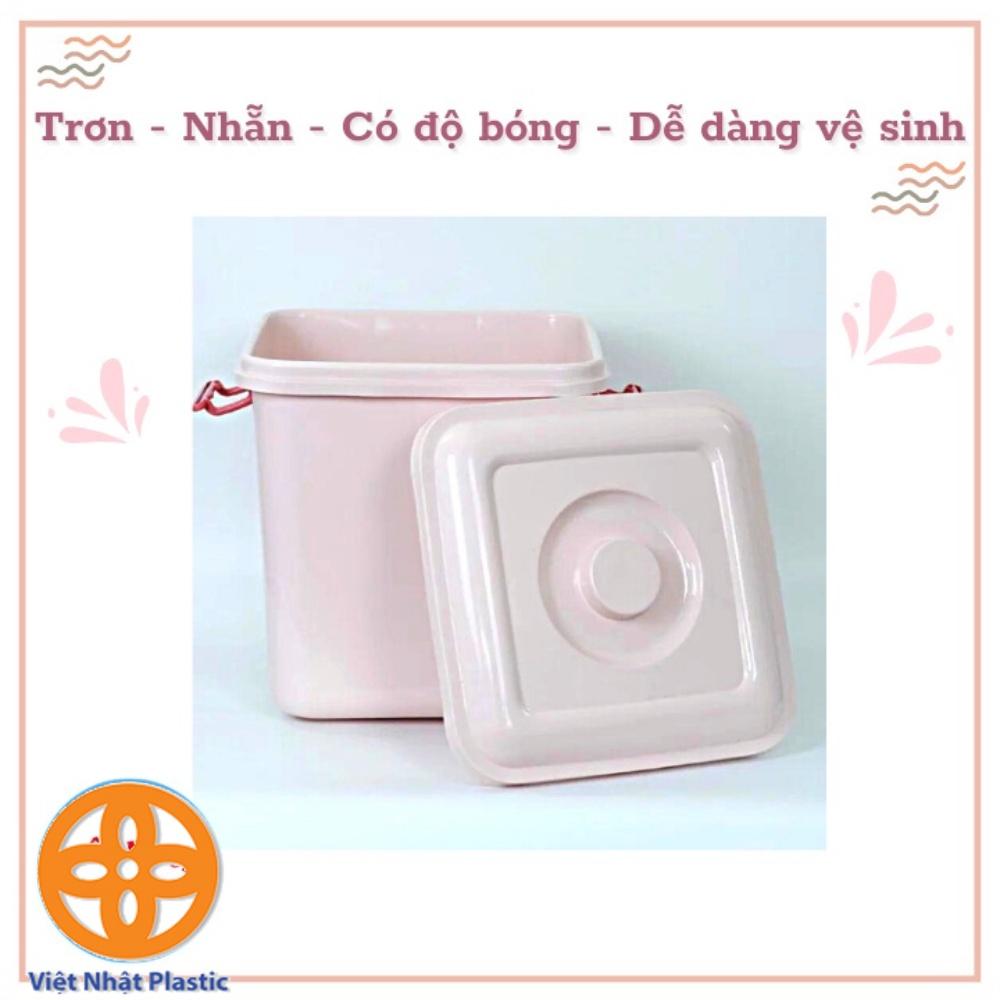 thùng đựng gạo 10kg nhựa Việt Nhật thùng gạo nhựa có nắp 5351