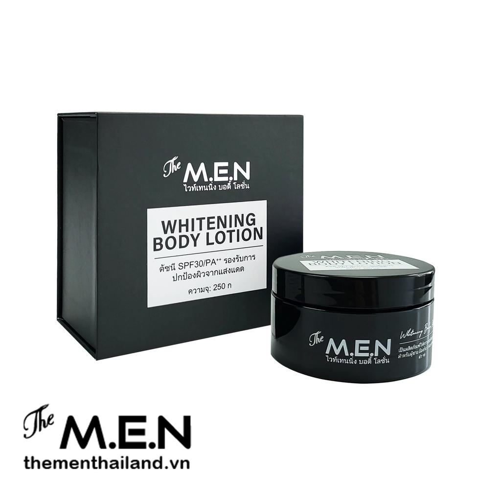 Combo Body Lotion The MEN Thái Lan trắng da toàn thân, mềm mịn da, giảm thâm nám sạm ở vùng nhạy cảm và Serum The MEN Thailand dưỡng trắng da mặt, se khít lỗ chân lông, cấp ẩm cho da, nâng tone