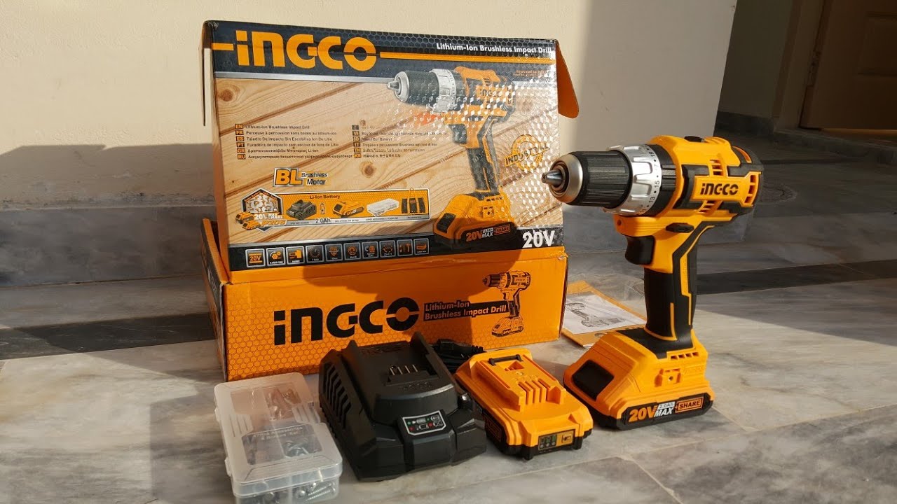 Máy khoan búa dùng pin Li-ion 20V-13mm ingco CIDLI20608