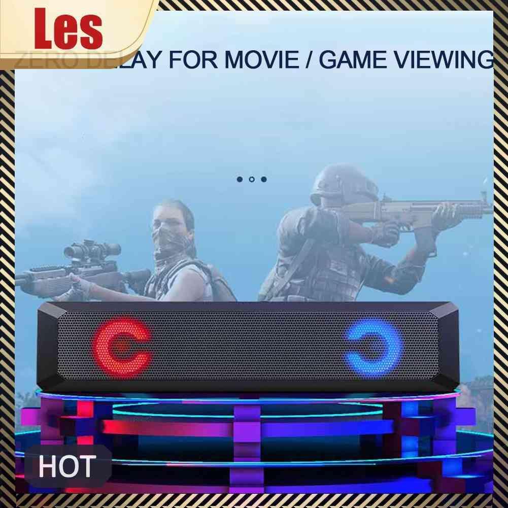 Loa Nghe Nhạc A4 6W RGB Cổng USB Có Dây Cho PC / TV