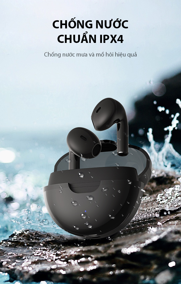 Tai Nghe Không Dây ROBOT Flybuds T20 Bluetooth 5.3 Chống Nước IPX4 Thiết Kế Vỏ Trong Suốt - HÀNG CHÍNH HÃNG