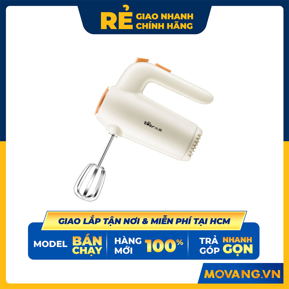 Máy Đánh Trứng Cầm Tay Bear, 5 Tốc Độ Không Gây Tiếng Ồn DDQ-B01K1 - Hàng chính hãng