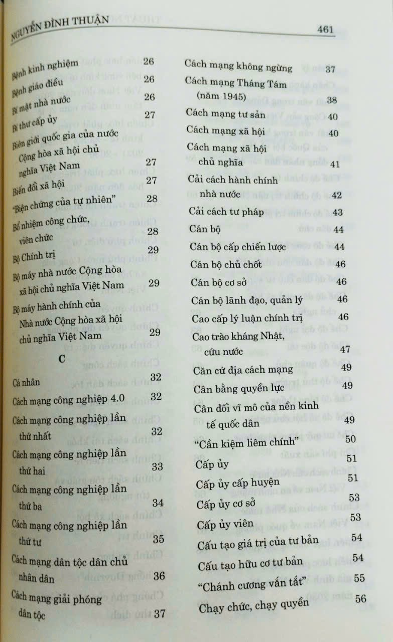 Thuật Ngữ Lý Luận Chính Trị