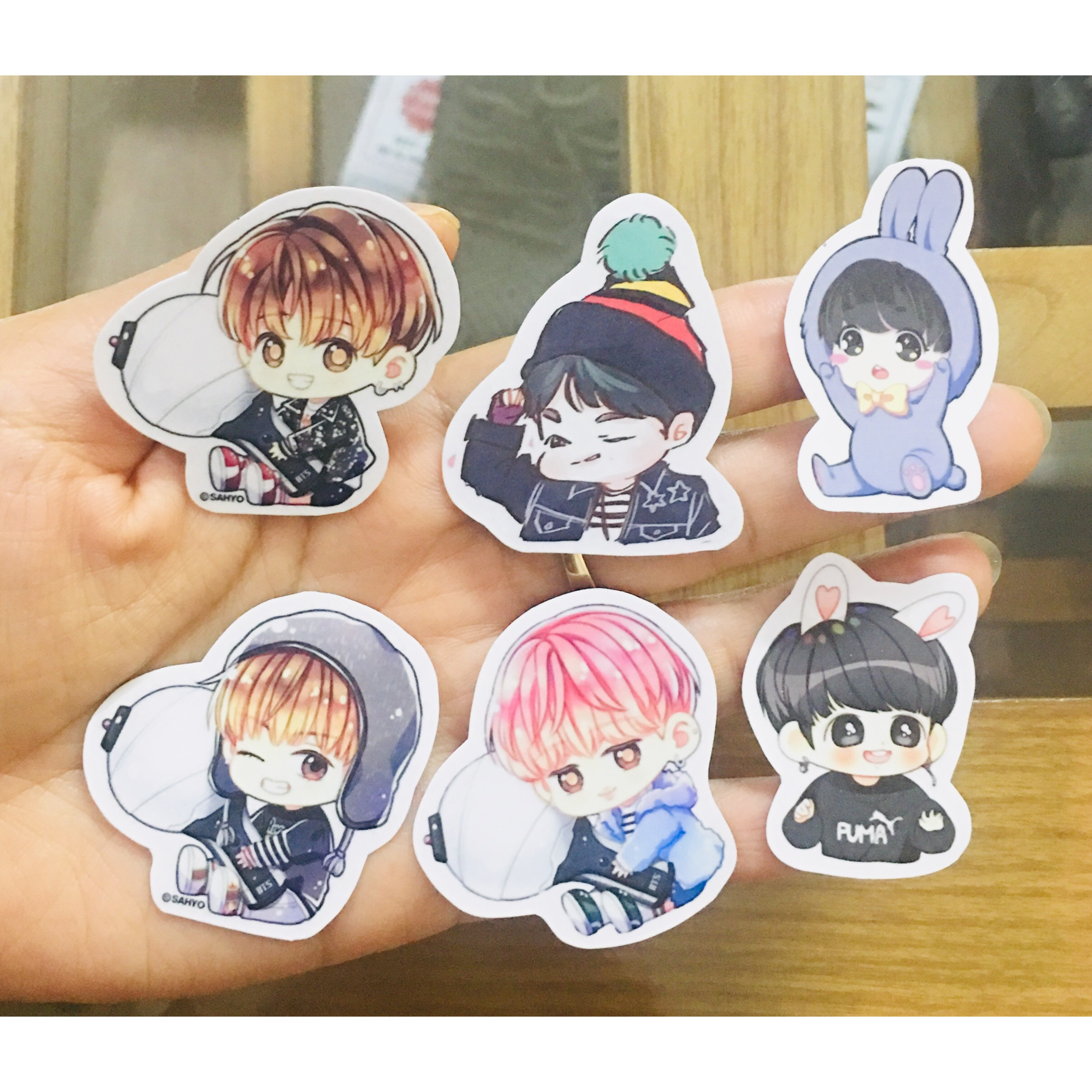 Ảnh sticker BTS thành viên 30 ảnh nhiều mẫu khác nhau