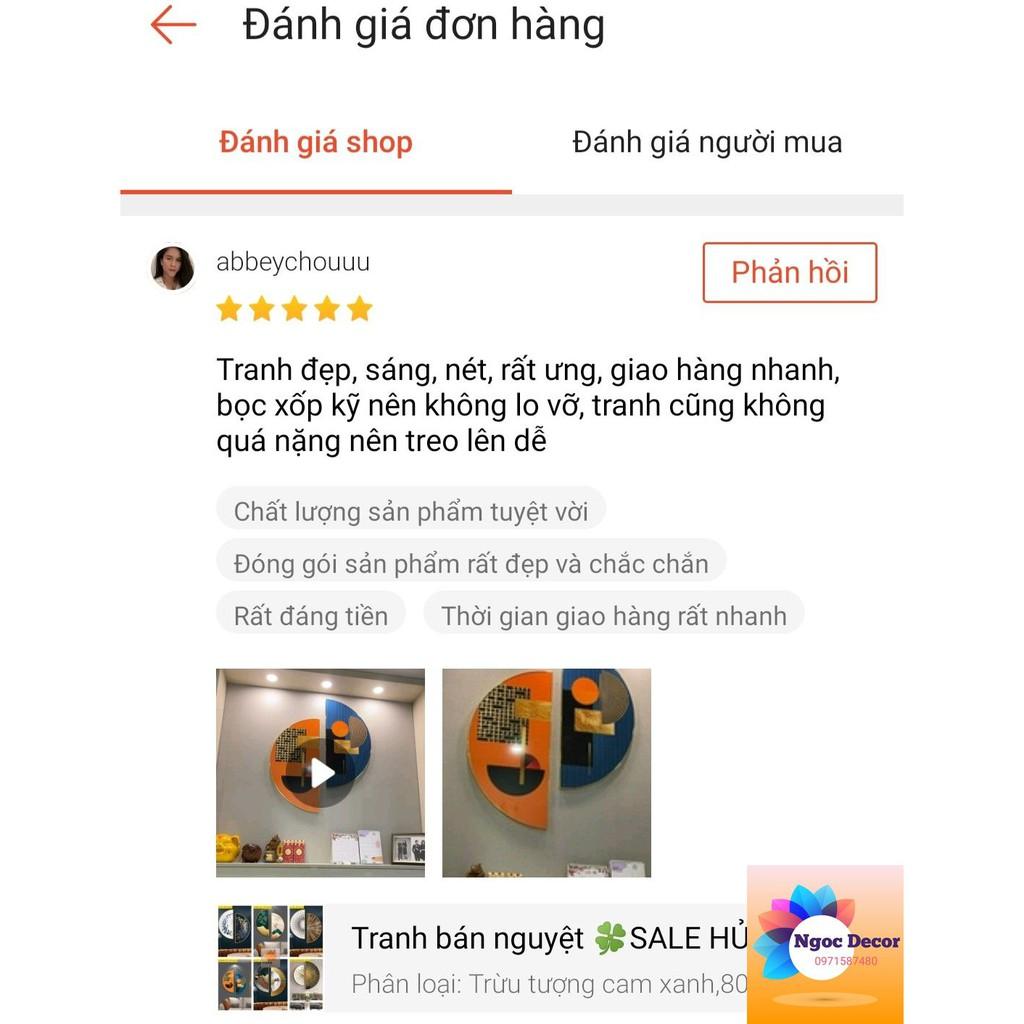 tranh tráng gương sen cá sang chảnh