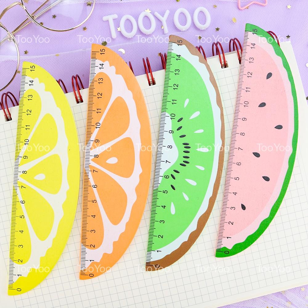 Thước kẻ gỗ hình hoa quả dễ thương cute TY0059