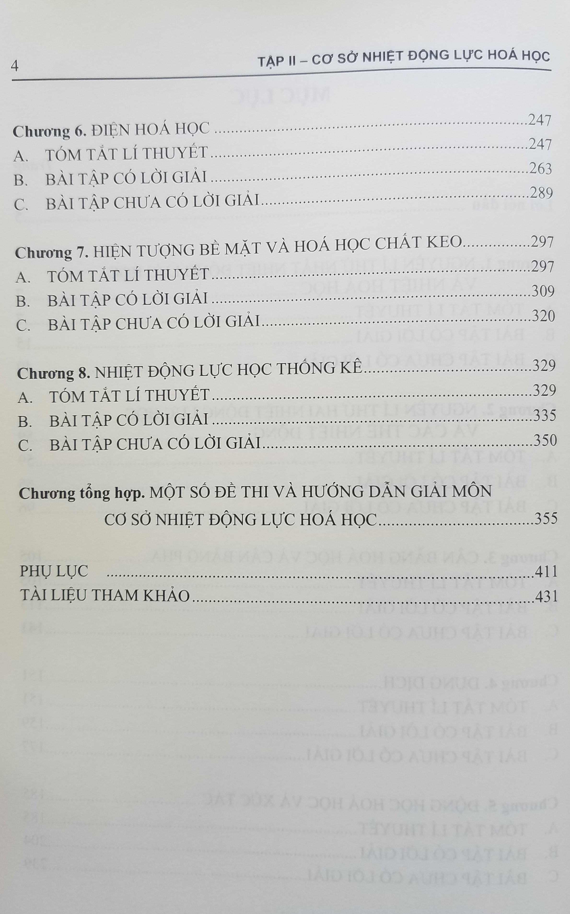 Bài Tập Hóa Lí Tập 2: Cơ Sở Nhiệt Động Lực Hóa Học