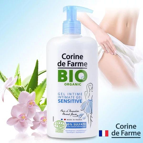 Gel rửa phụ khoa hữu cơ Corine de Farme BIO Organic Intimate Gel Sensitive 250ml