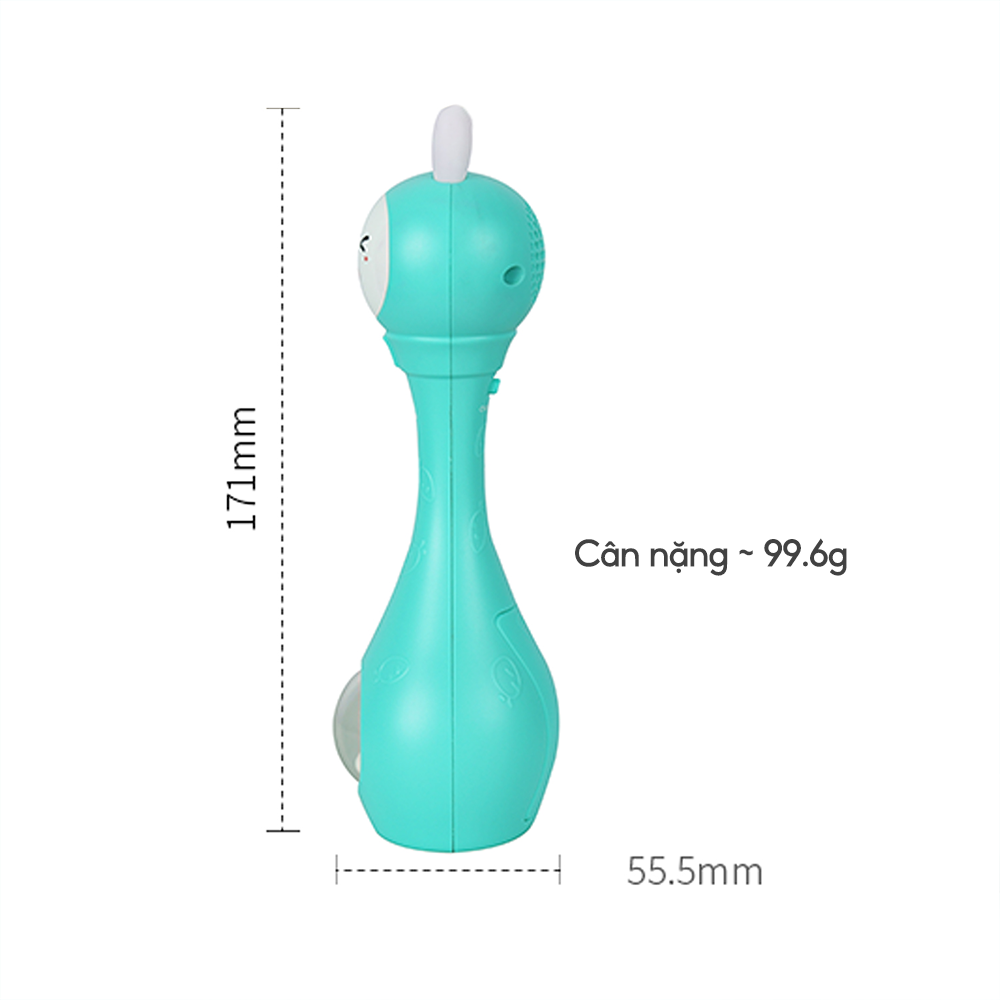 Lục lạc phát nhạc giáo dục cho trẻ Alilo Melody Rattle R1C - Hàng chính hãng - Đồ chơi giáo dục sớm, kích thước nhỏ gọn