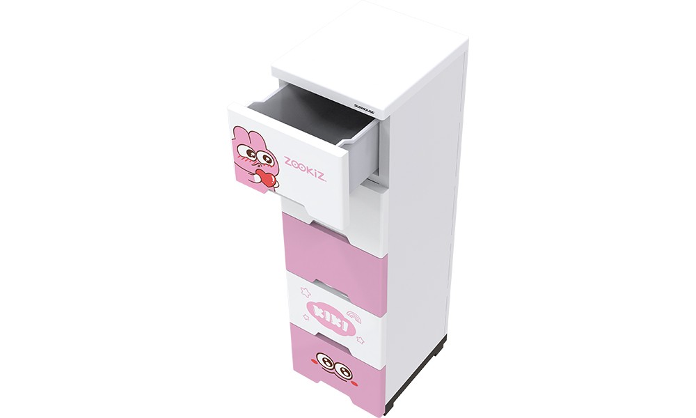 Tủ nhựa trẻ em 5 ngăn Happy Kids SUNHOUSE KS-CA343G5 - Hàng chính hãng