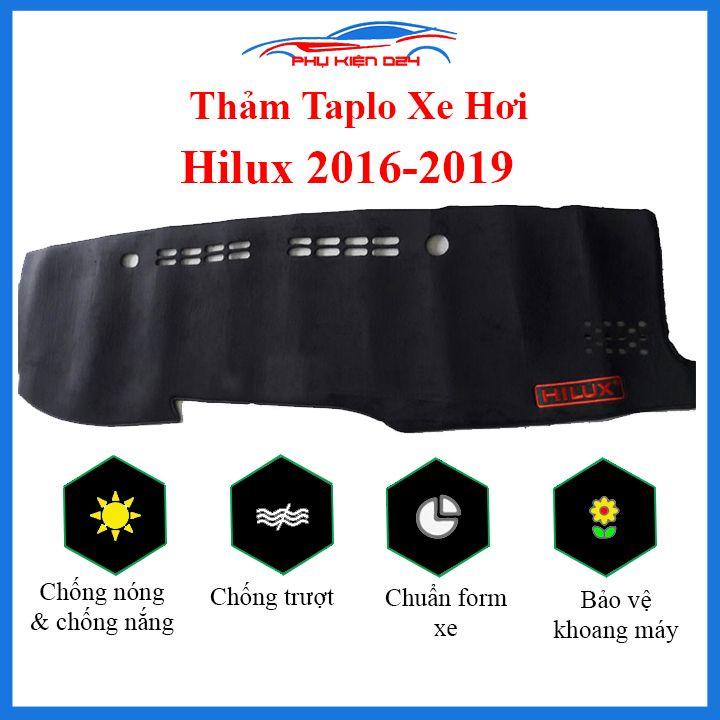 Thảm taplo Hilux 2016-2017-2018-2019 chống nắng nóng làm mát xe mở rộng tầm nhìn