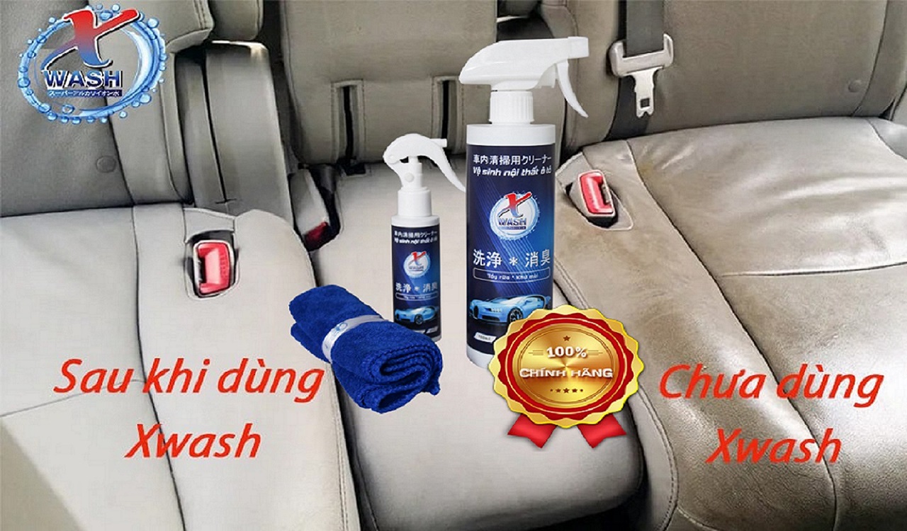 Xwash For Car - Vệ sinh không hóa chất - Bảo vệ nội thất ô tô - Không gây mùi độc hại