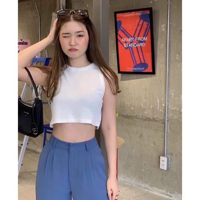 SET ÁO CROPTOP KÈM QUẦN ỐNG RỘNG
