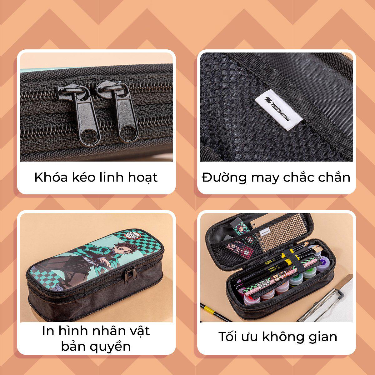 Bóp Viết Vải Nhân Vật Kamado Nezuko - Thiên Long PCA-022/DS - Màu Hồng