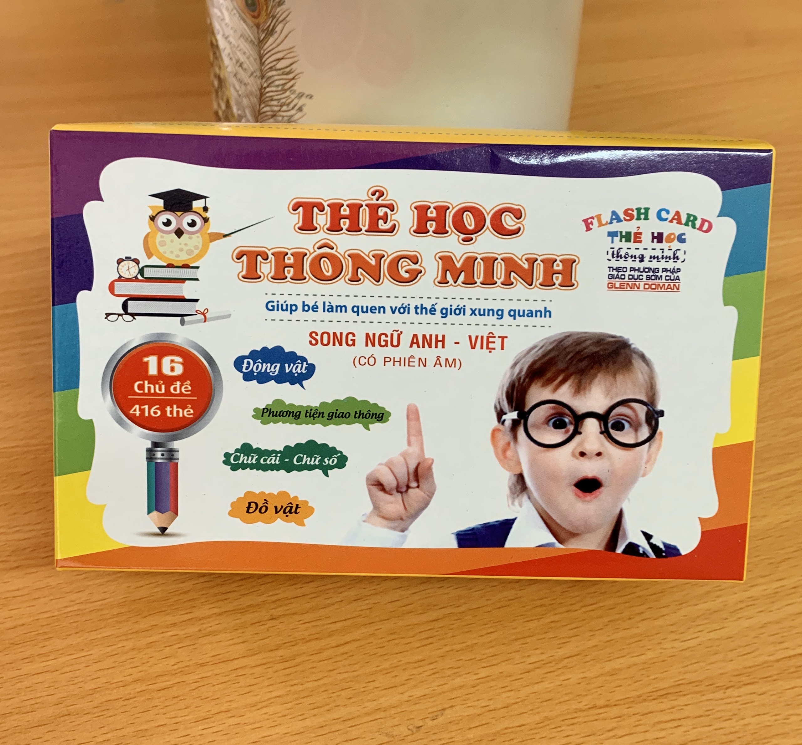 Bộ Thẻ Học Thông Minh thế giới xung quanh Flashcards Cho Bé bộ 416 Thẻ Học với 16 chủ đề