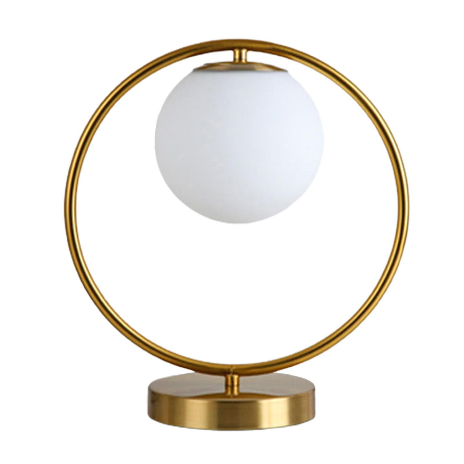 Dimmable Table Lamp Round Bedside Desk Night Light