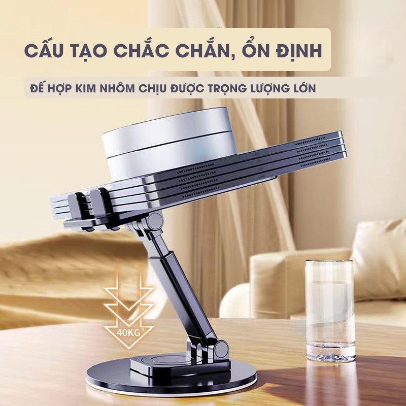 Giá Đỡ Điện Thoại / Máy Tính Bảng Có Thể Xoay 360 Độ Tiện Dụng-DRU-Hàng chính hãng