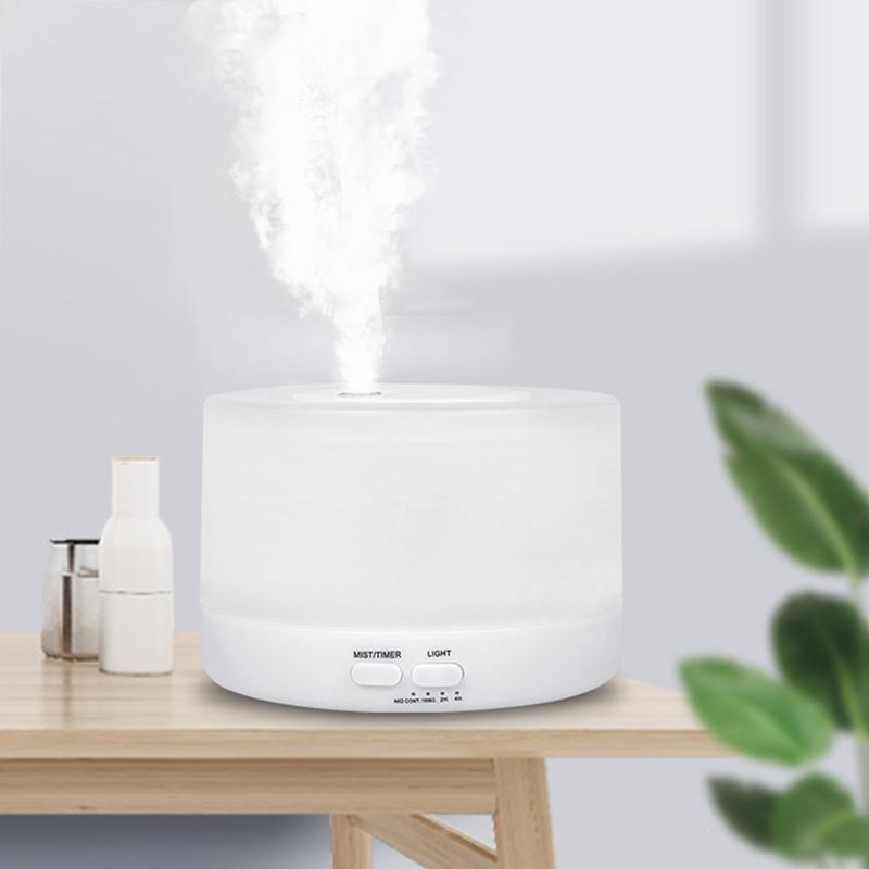 500ML Điện Máy Khuếch Tán USB Máy Tạo Độ Ẩm Không Khí Siêu Âm Thanh Mát Phun Sương Tạo Sương Tinh Dầu Di Động Humidificador LED