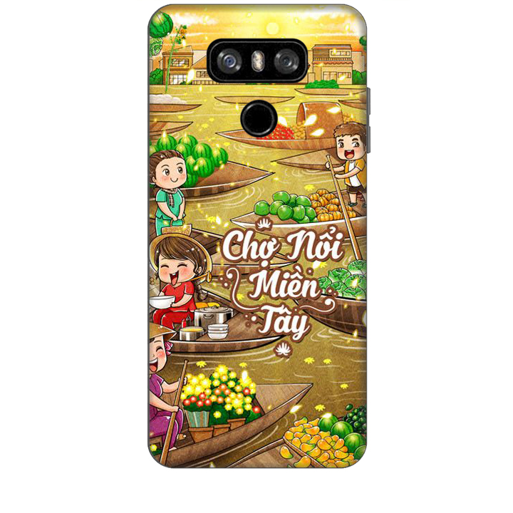 Ốp lưng dành cho điện thoại LG G6 Hình Chợ Nổi Miền Tây - Hàng chính hãng