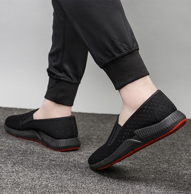 Giày Lười Slip-On Nam Vải Mềm Khoét Lỗ Êm Thiết Kế Nam Tính - 3156 - Mới