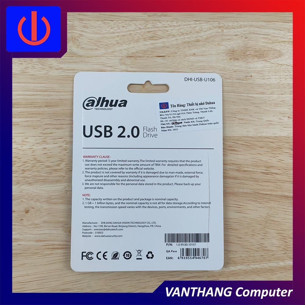 USB 2.0 Dahua DHI-USB-U106 8G Hàng chính hãng