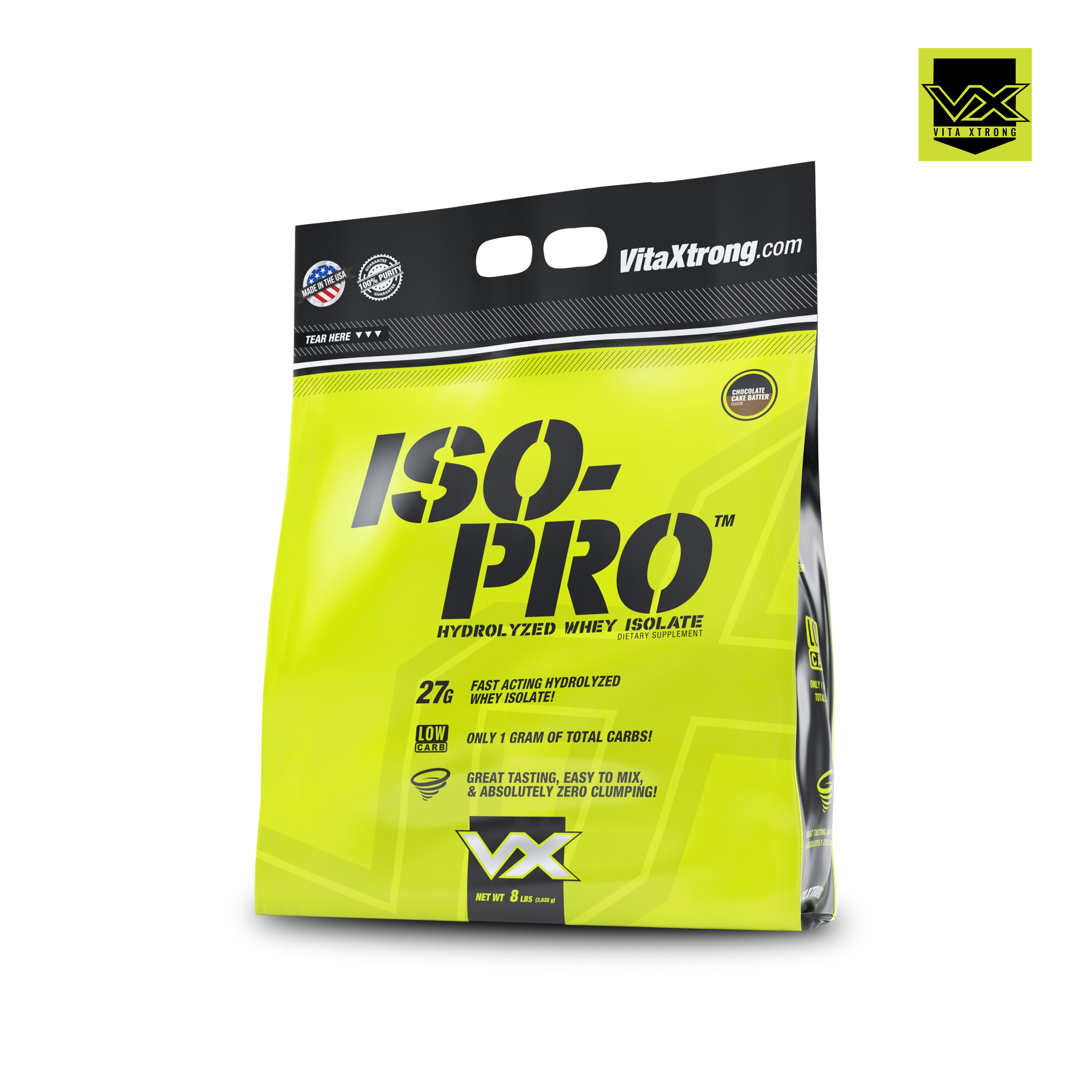 Iso Pro 8lbs Dòng Whey Protein 100% Hydrolyzed 0 Đường Tinh Khiết Từ Vitaxtrong