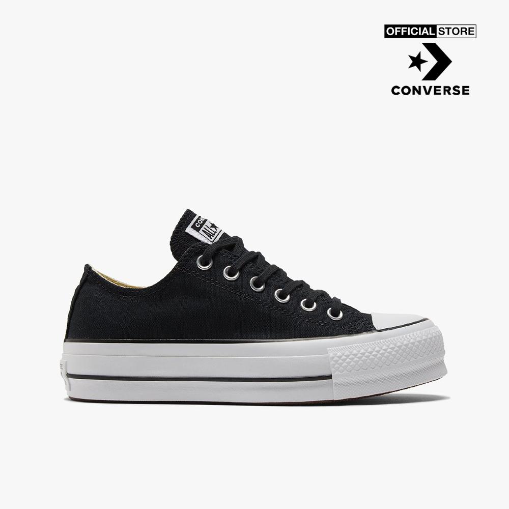 CONVERSE - Giày sneakers nữ cổ thấp Chuck Taylor All Star Lift 560250C-0000_BLACK