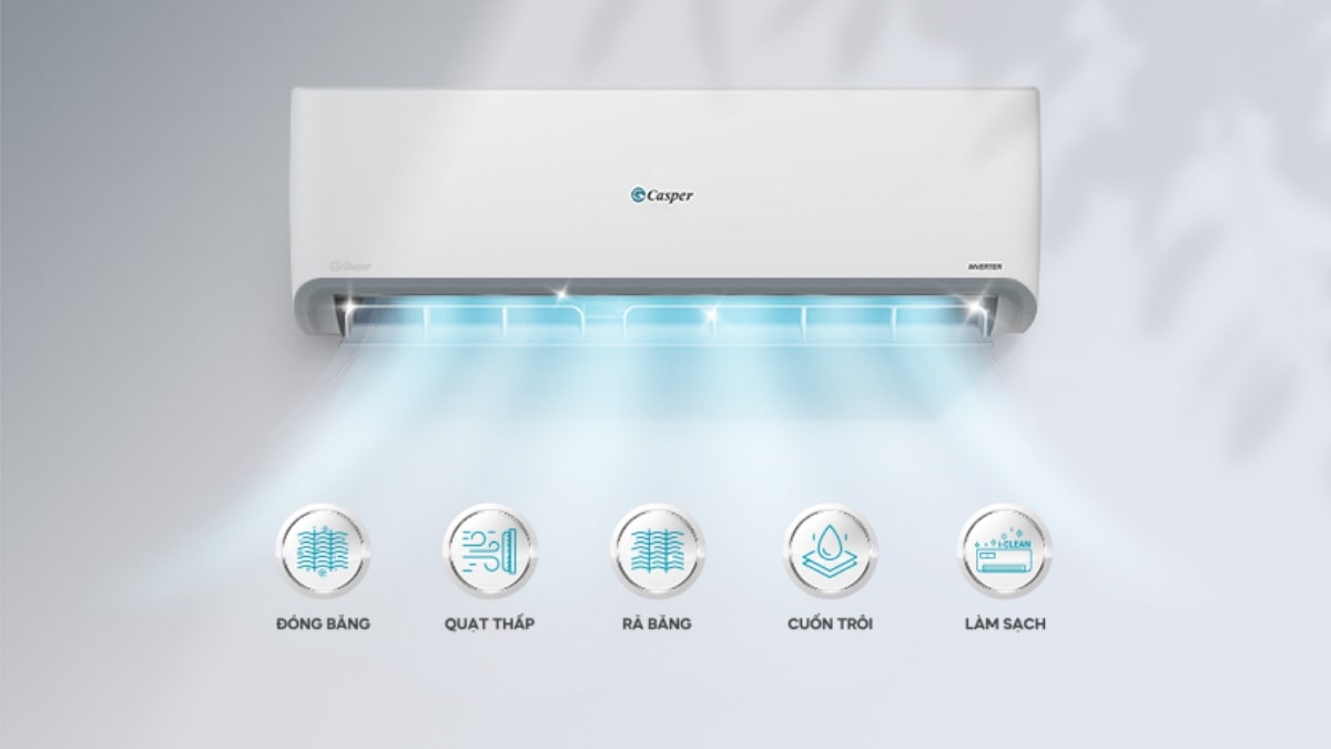 Máy lạnh Casper Inverter 1.5 HP GC-12IS33-Hàng Chính Hãng.