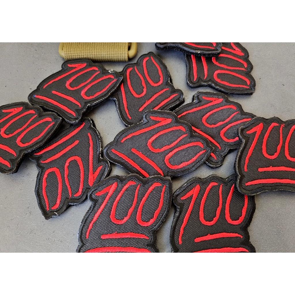 Patch_velcro thêu 100 điểm dán ba lô_quần áo_túi xách