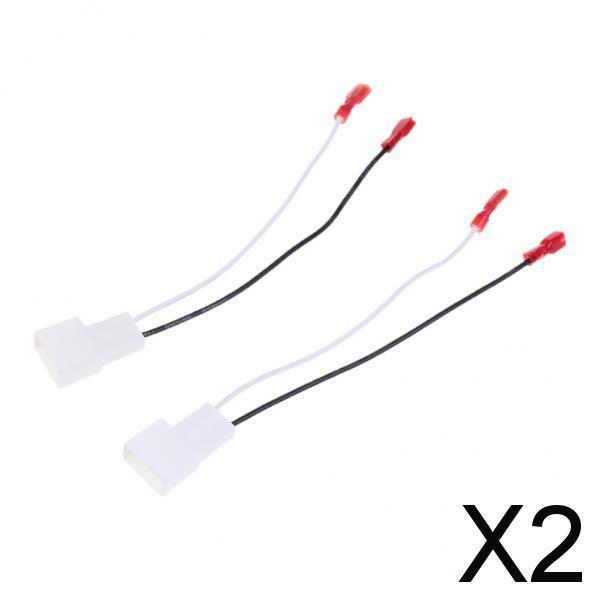 2x2 Pieces Car Stereo Radio Speaker Wire Wiring Harness for 1987-2013 Toyota