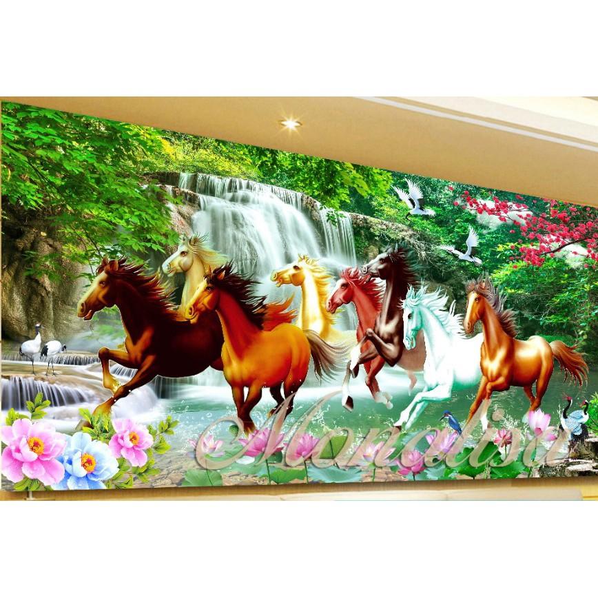 Tranh đá mã đáo thành công Y8152 - kích thước: 150 * 70cm.
