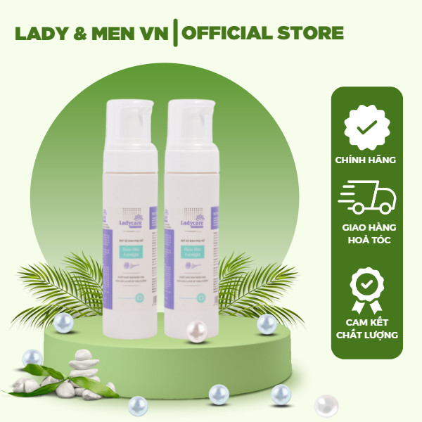 [COMBO 2 CHAI 190ML] Bọt rửa phụ khoa thảo mộc Ladycare Fornight Bộ 2 chai 190ml dùng ban đêm dưỡng ẩm, hương thơm quyến rũ - Lady &amp; Men VN