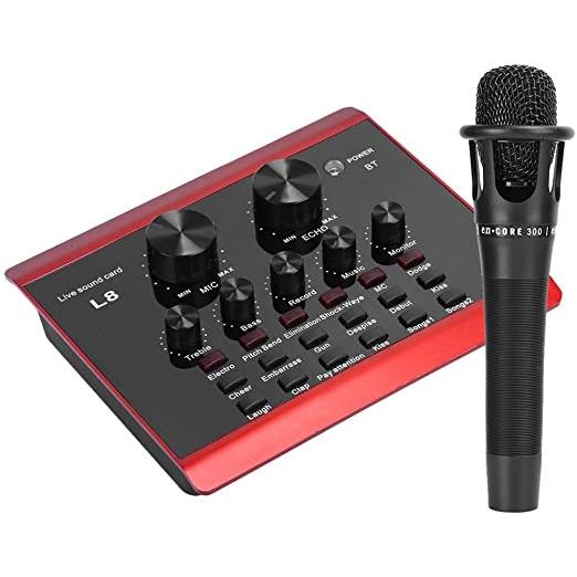 Sound card L8 có bluetooth thu âm, livestream cực đơn giản, có đầy đủ tiếng cười nói, vỗ tay bảo hành 6 tháng