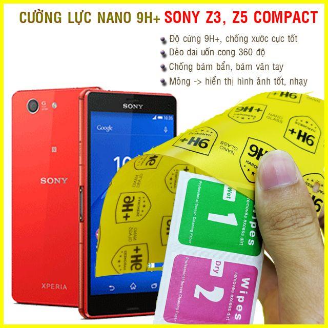 Dán cường lực dẻo nano dành cho Sony Z3 Compact, Z5 Compact