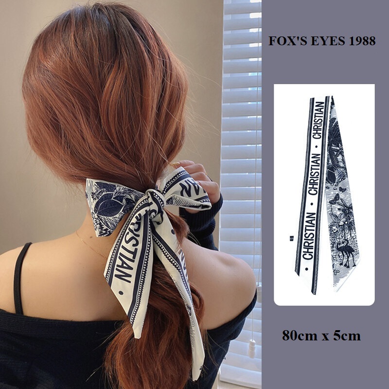 (Size Nhỏ) Khăn Lụa Đa Năng Cổ Điển Buộc Tóc Thắt Nơ Cho Nữ Xu Hướng Thời Trang Hàn Quốc Mới