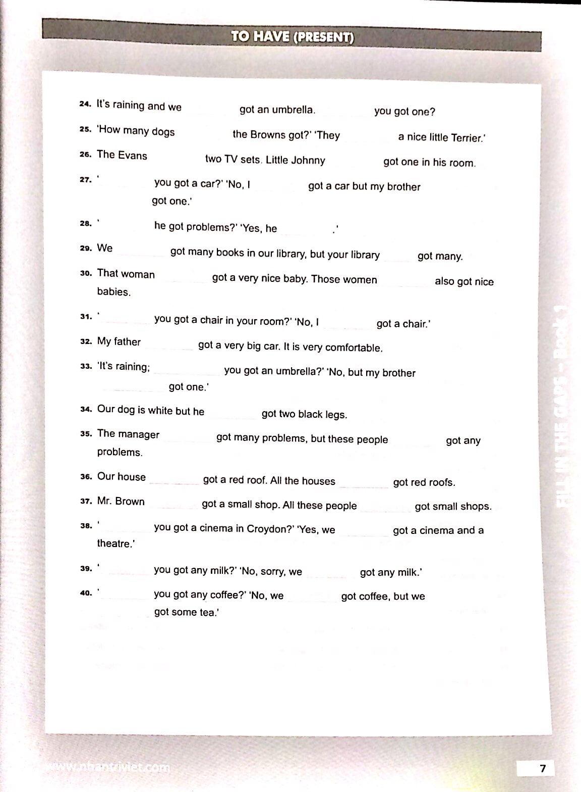 Sách Fill In The Gaps - Book 1 (Không CD) - ảnh 9