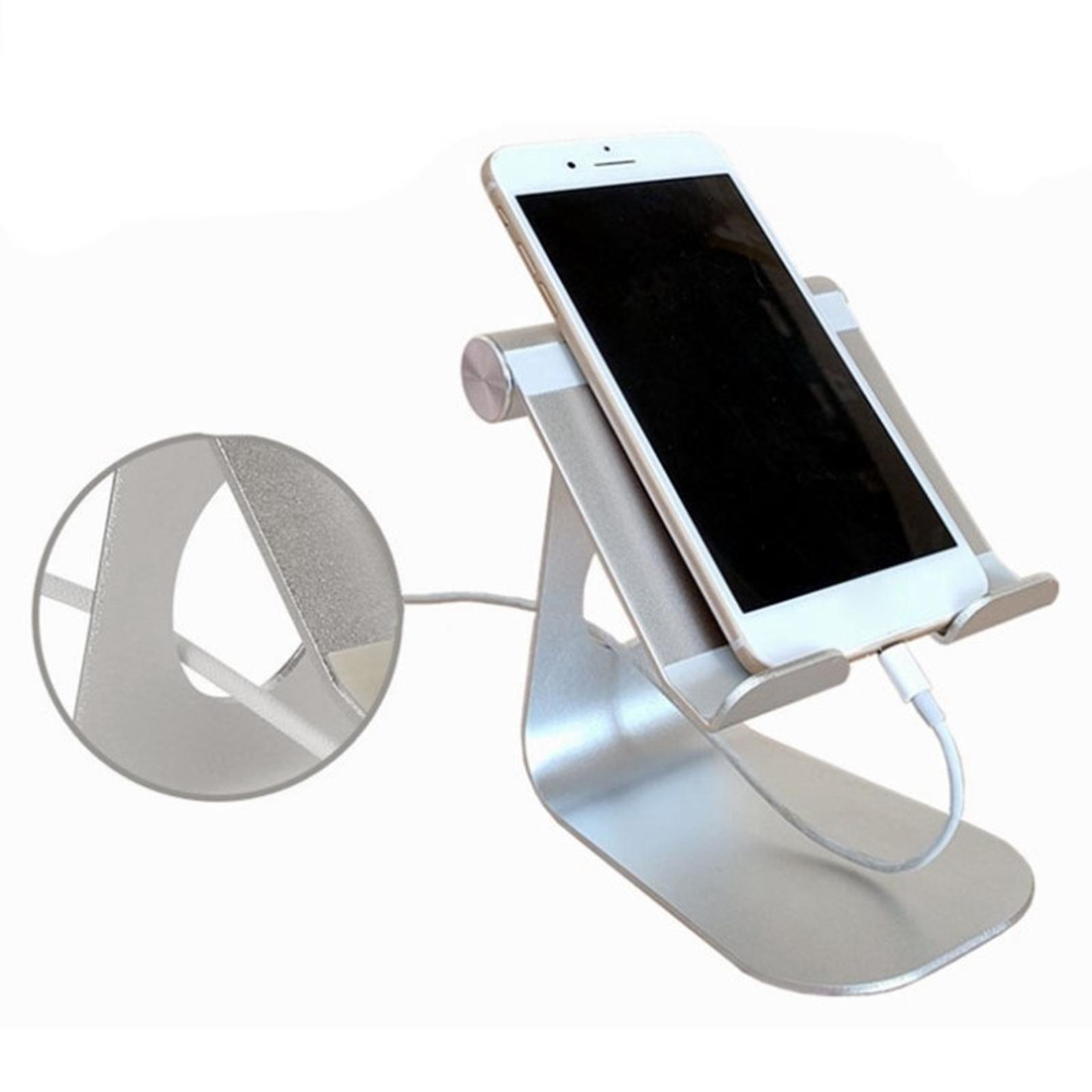 Foldable Phone Mount Mini Aluminum Alloy Adjustable Mobile Rack Phone Tablet Stand for Home Office Desktop Decoration