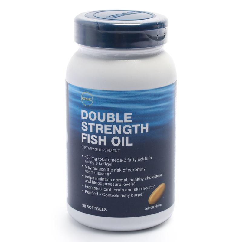 Thực Phẩm Chức Năng Hỗ trợ giúp giảm nguy cơ mắc bệnh tim mạch GNC Double Strength Fish Oil (90 viên/Hộp)