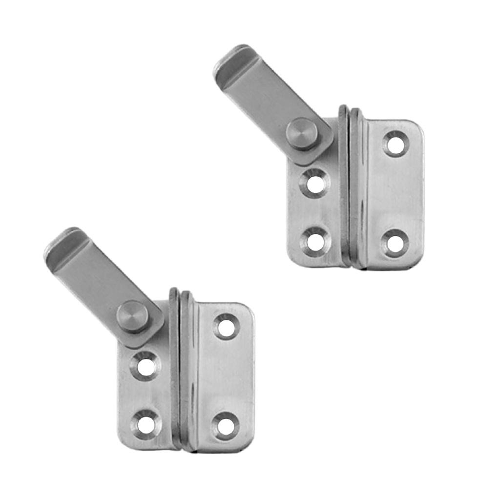 2pcs Stainless Steel Multi Purpose Lock Buckle Hasp Cabinet Bin Door Latch