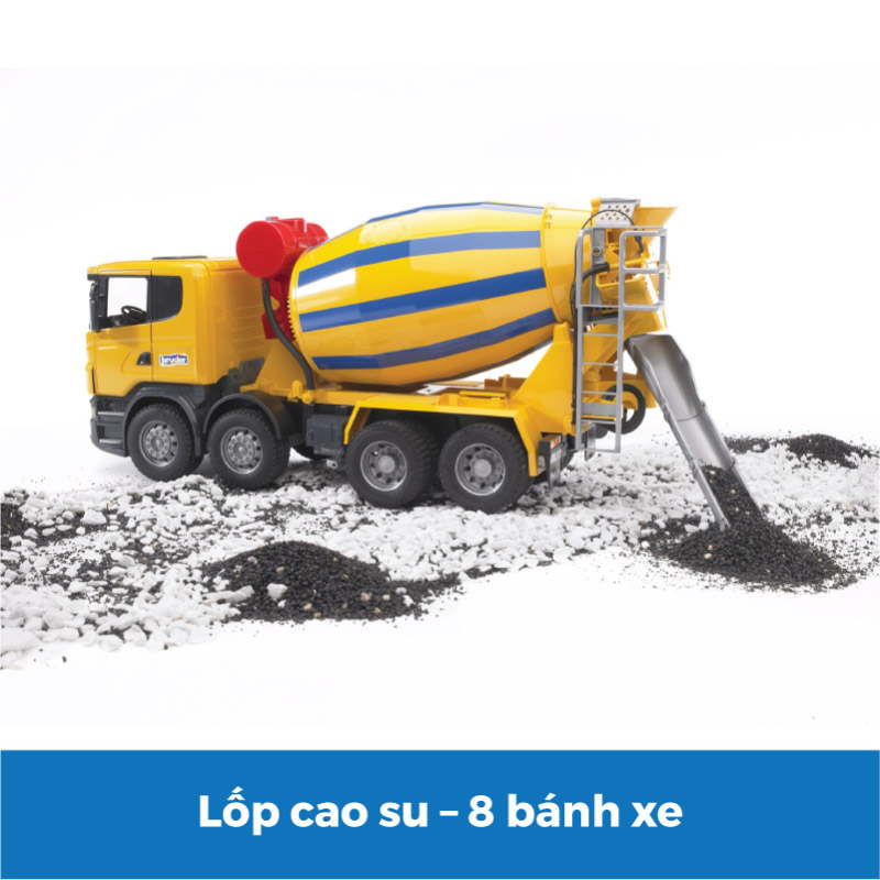 Đồ Chơi BRUDER Mô Hình Tỷ Lệ 1:16 Xe Trộn Xi Măng Scania BRU03554