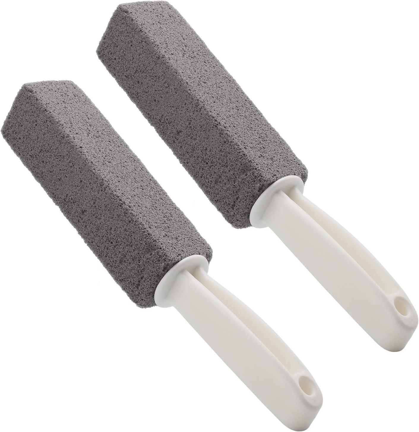 Đá bọt làm sạch có tay cầm, Bàn chải làm sạch vòng đệm bồn cầu Bàn chải làm sạch vết bẩn và Chất tẩy rửa vòng đệm nước cứng Rust Grill Cleaner 2 Set