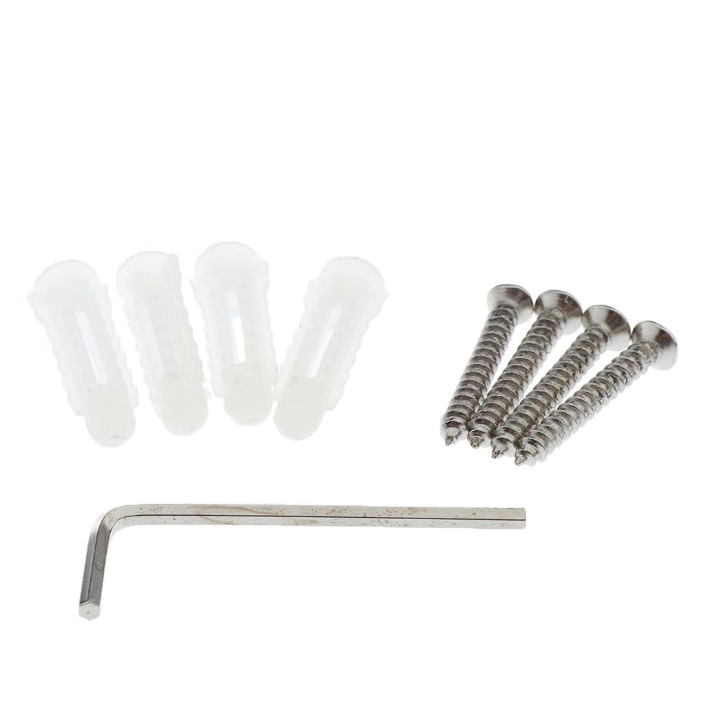 Durable Alumimum Towel Rail Safety Shower Bath Grab Bar Handle Black 30CM