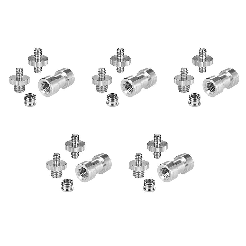 Bộ chuyển đổi vít có ren 1/4 "-20 đến 3/8" -16 Bộ giảm tốc trục vít cái Ống lót trục vít cho chân máy ảnh