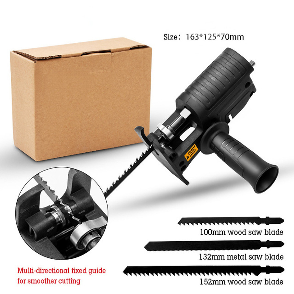 Cưa Gỗ, Cắt Tỉa Vườn Mini Đa Năng, Bộ Chuyển Đổi Cưa Qua Lại, Cưa Điện Sửa Đổi + 3 lưỡi cưa,dùng cưa gỗ
