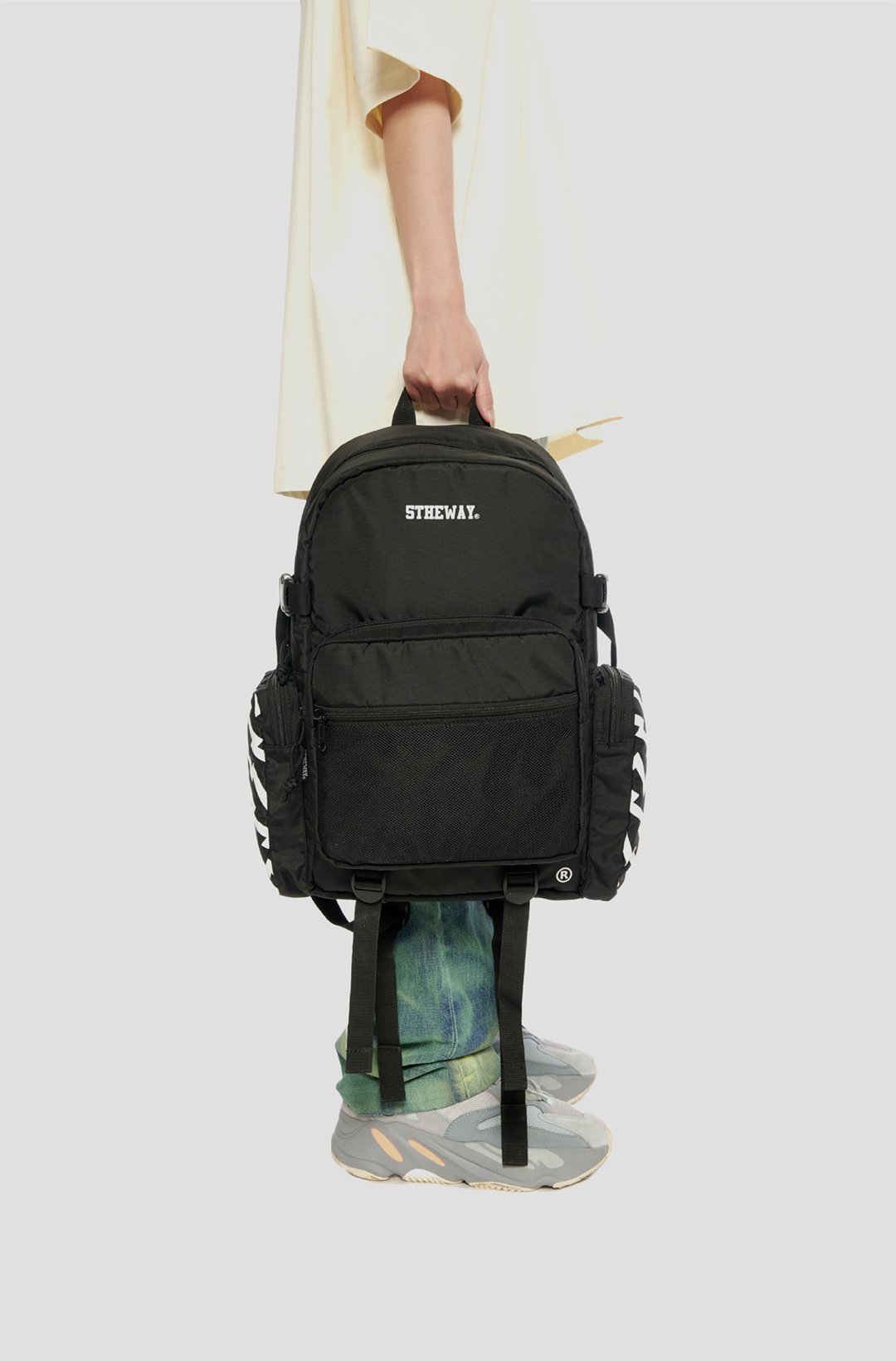 Balo 5THEWAY /solid/ ROCKET BACKPACK in BLACK/OR aka Balo