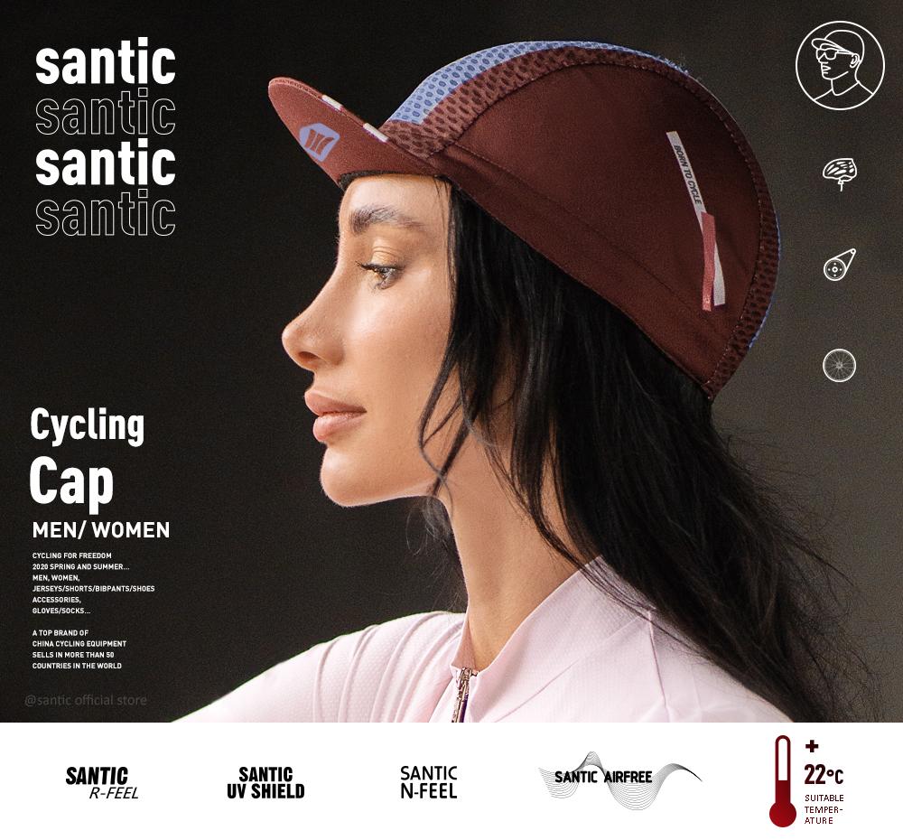 Santic Mũ Đi Xe Đạp Ngoài Trời Đi Xe Chống Nắng Mũ Thể Thao Xuân Hè Thấm Hút Mồ Hôi Nhanh Free Size W0P059 Color: W0P059P