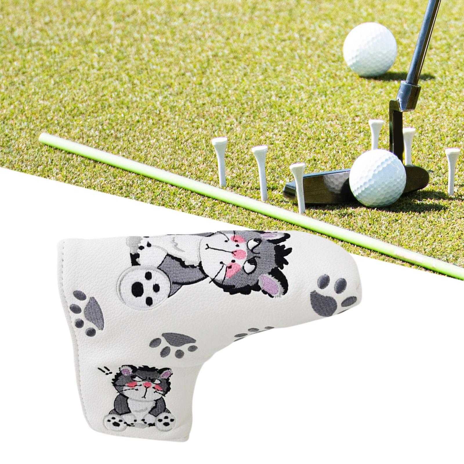 Golf Club Headcover Wrap Sleeve Waterproof Golf Mallet Putter Head Cover